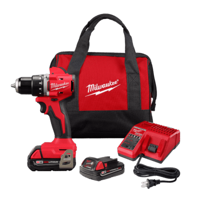 KIT DE TALADRO PERCUTOR DE ½" M18 COMPACTO MILWAUKEE / 3602-259CT