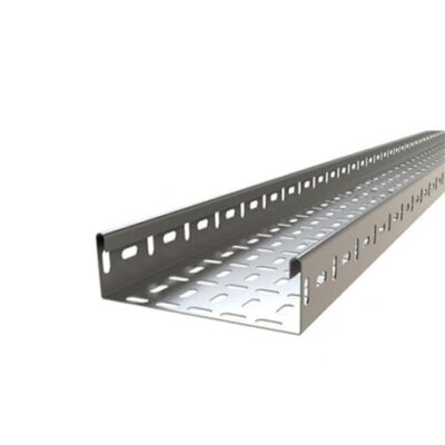 Bandeja ranurada de 400x100x1.5mm longitud 2.4m galvanizado
