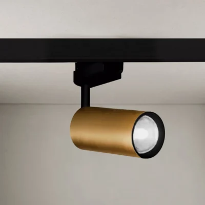 Proyector 8W GU10 para Riel Cobre - Incluye Bombillo - Luz cálida